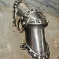 Armor ring size 8 to size 7 full finger movable Renaissance Festivals sterling silver women men