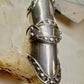 Armor ring size 8 to size 7 full finger movable Renaissance Festivals sterling silver women men
