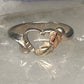 Black Hills Gold ring Heart band Love Valentine sterling silver women girls pinky