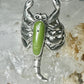 Scorpio ring size 6 green stone southwest sterling silver women