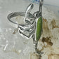 Scorpio ring size 6 green stone southwest sterling silver women