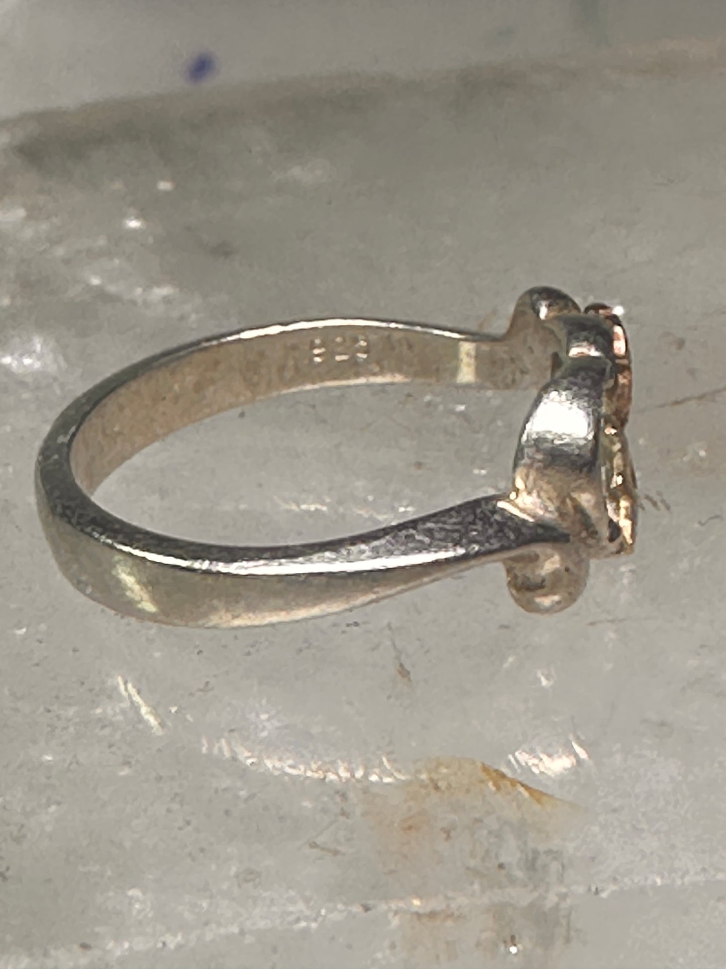 Black Hills Gold ring Heart band Love Valentine sterling silver women girls pinky