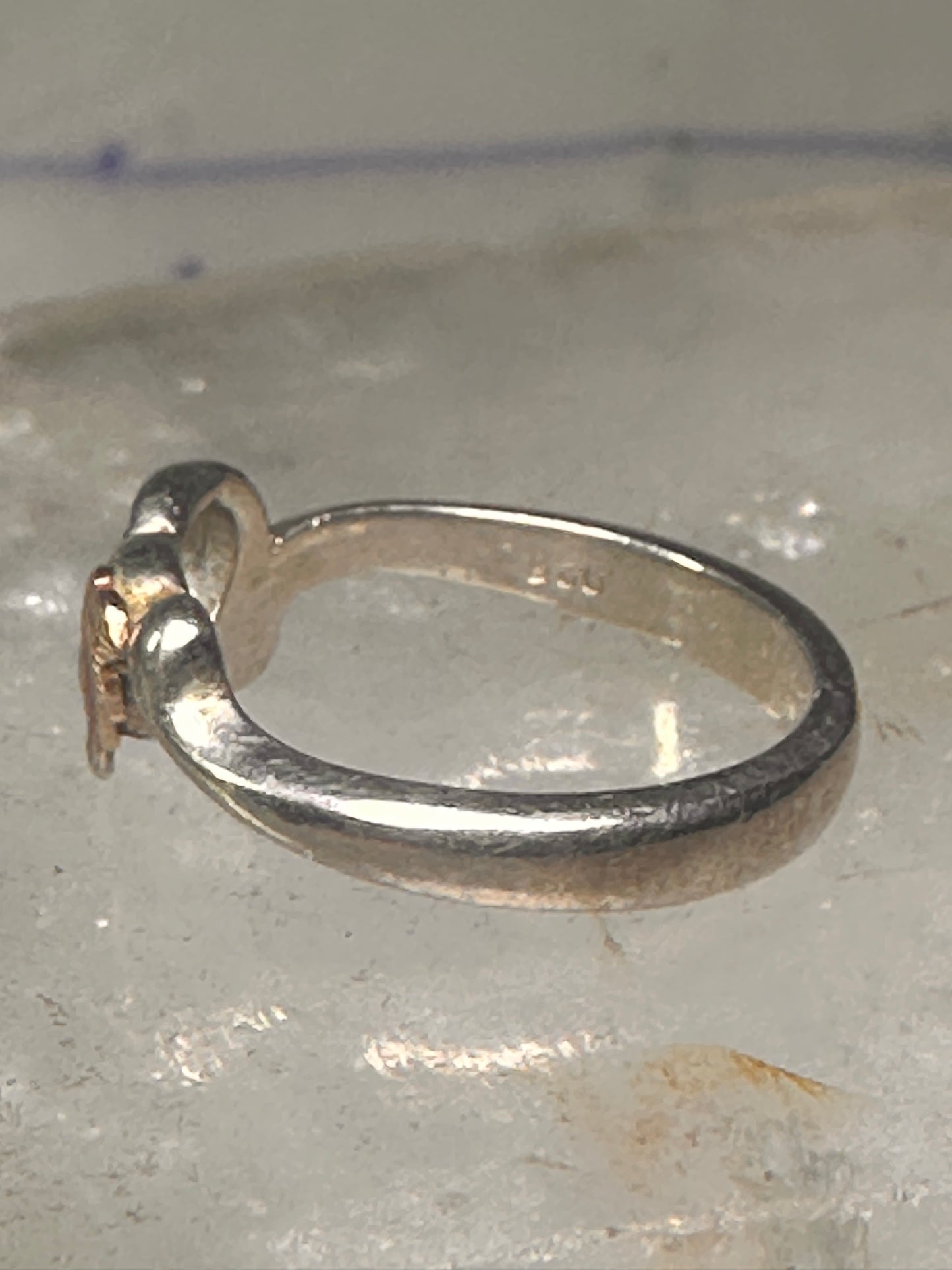 Black Hills Gold ring Heart band Love Valentine sterling silver women girls pinky