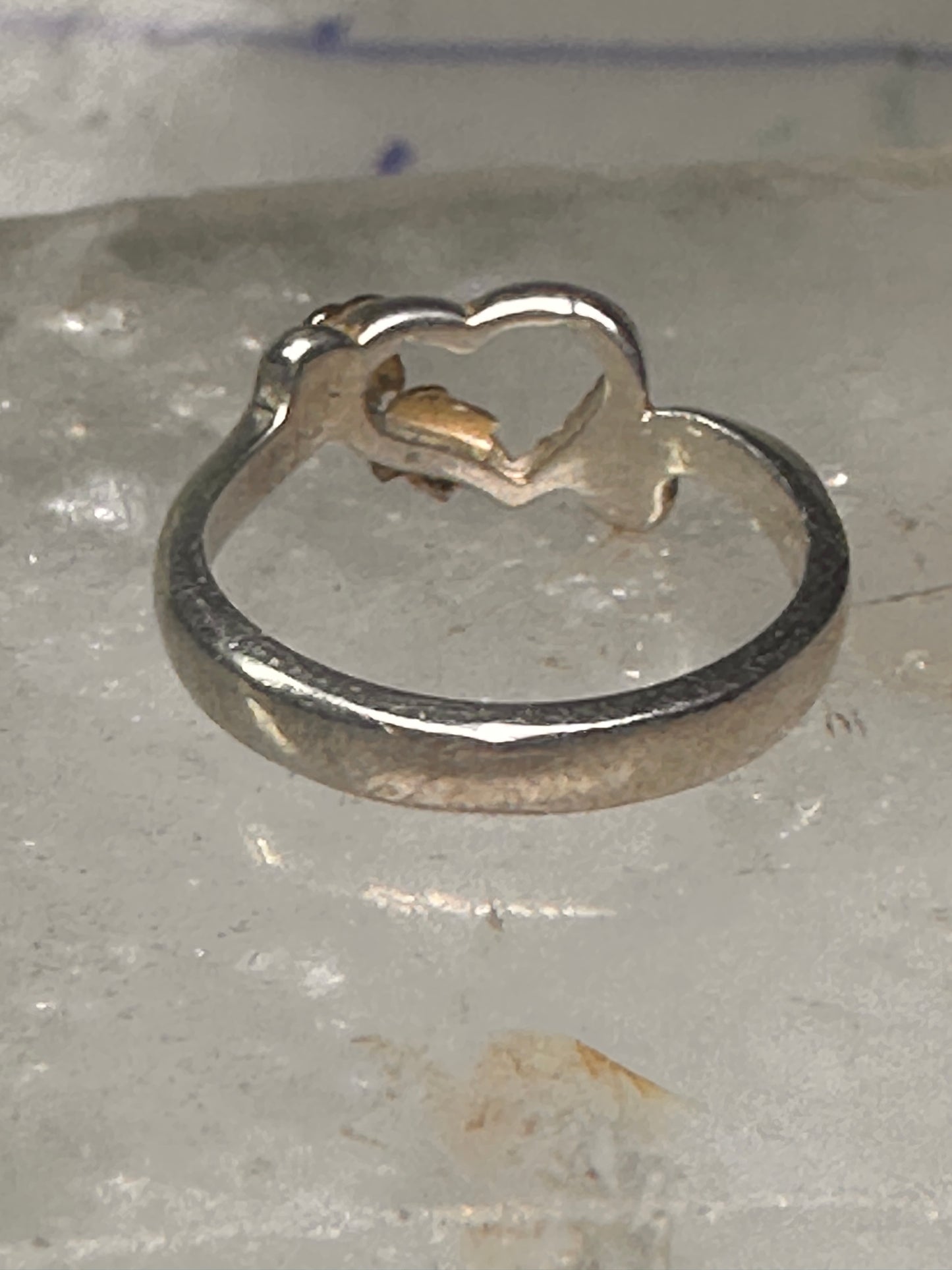 Black Hills Gold ring Heart band Love Valentine sterling silver women girls pinky