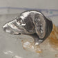 Dachshund ring  size 5.25 mini dachshund dog head band sterling silver women girls pinky