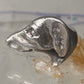 Dachshund ring  size 5.25 mini dachshund dog head band sterling silver women girls pinky