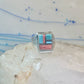 Navajo ring turquoise inlay band size 9 sterling silver women men signed HH