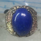 Black Hills Gold ring blue lapis leaves band size 7 sterling silver women men
