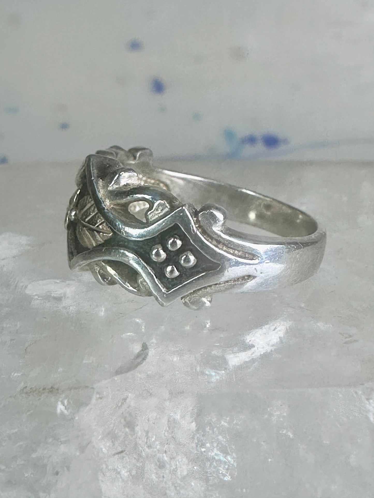 Black Hills Gold ring band leaves size 6.75 sterling silver women&nbsp;