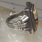 Art Deco jasper ring size 6.50 sterling silver women