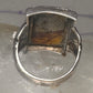 Art Deco jasper ring size 6.50 sterling silver women