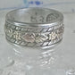 Black Hills Gold ring wedding band leaves size 5.5 sterling silver women