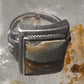 Art Deco jasper ring size 6.50 sterling silver women