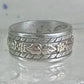 Black Hills Gold ring wedding band leaves size 5.5 sterling silver women