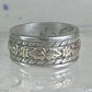 Black Hills Gold ring wedding band leaves size 5.5 sterling silver women