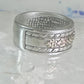 Black Hills Gold ring wedding band leaves size 5.5 sterling silver women