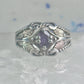 Black Hills Gold ring wedding band amethyst leaves size 8 sterling silver women