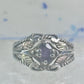 Black Hills Gold ring wedding band amethyst leaves size 8 sterling silver women