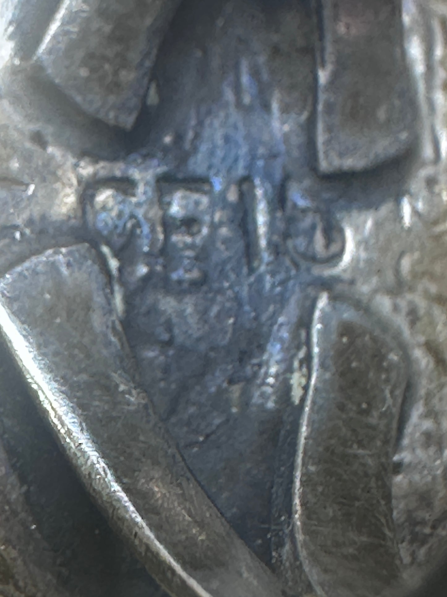 Lab opal ? Navajo leaf feather size 8 sterling silver women