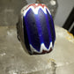 Venetian Glass African Trade Bead Ring size 8.75 sterling silver