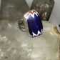 Venetian Glass African Trade Bead Ring size 8.75 sterling silver