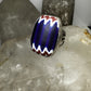 Venetian Glass African Trade Bead Ring size 8.75 sterling silver