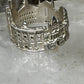 Boston City ring Boston Marathon architectural  band size 6 sterling silver women