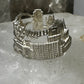 Hollywood  ring city architectural  band size 6 sterling silver women