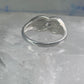 Black Hills Gold ring CZ band leaves size 6.5 sterling silver women
