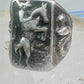 Bucking Bronco ring Horse Cowboy cactus snake southwest size 8.50 sterling silver