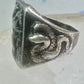 Bucking Bronco ring Horse Cowboy cactus snake southwest size 8.50 sterling silver