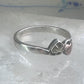 Black Hills Gold ring heart stacker band leaves size 6.75 sterling silver women