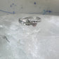 Black Hills Gold ring heart stacker band leaves size 6.75 sterling silver women