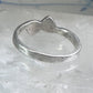 Black Hills Gold ring heart stacker band leaves size 6.75 sterling silver women
