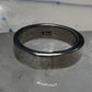 Wedding Band Ring thick plain  band size 6.25 sterling silver women men