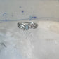 Black Hills Gold ring floral band leaves size 9 sterling silver women