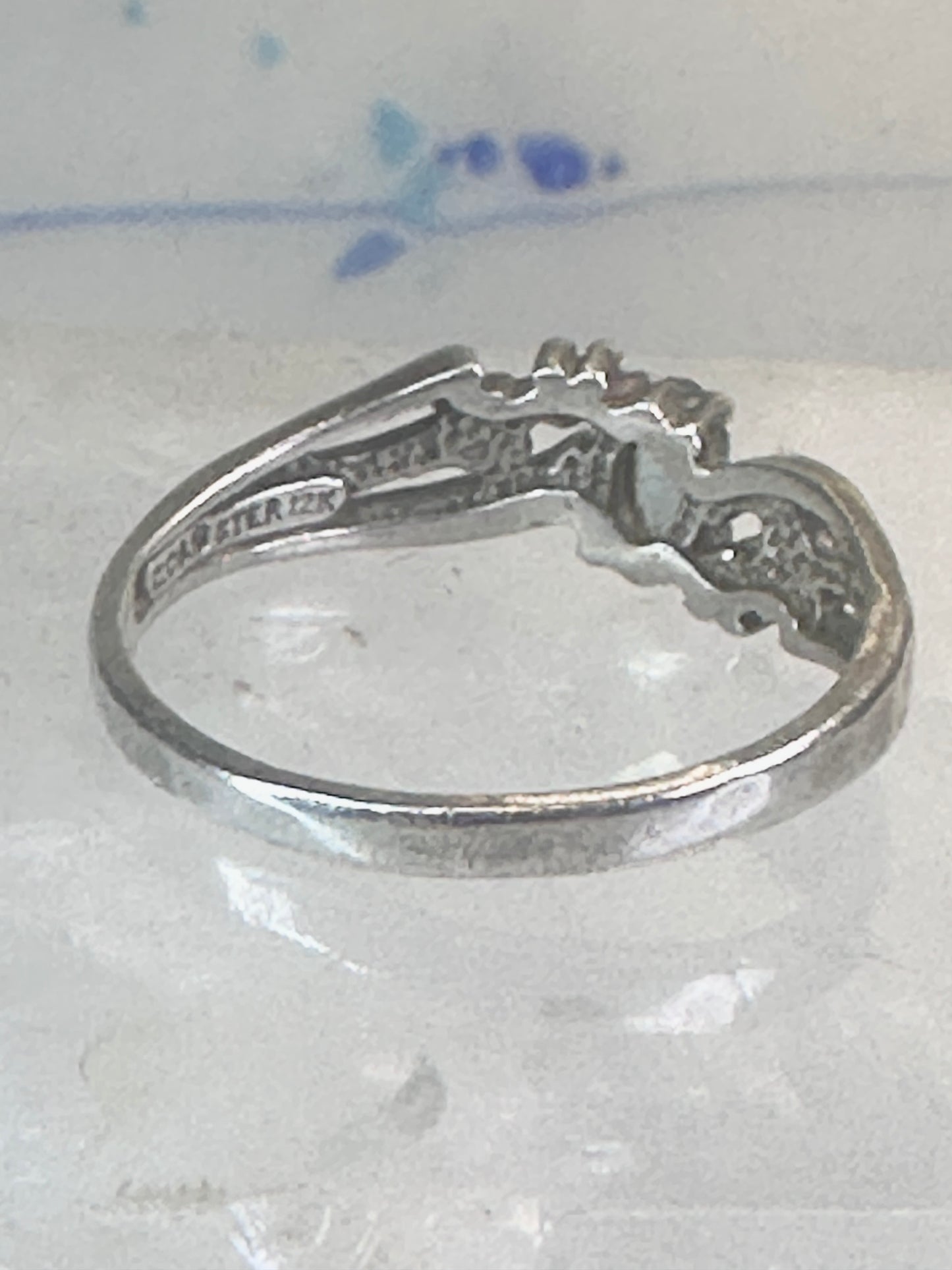 Black Hills Gold ring floral band leaves size 9 sterling silver women