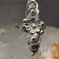 Navajo long squash blossom Ring size 9.75 sterling silver girls women