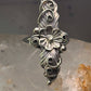 Navajo long squash blossom Ring size 9.75 sterling silver girls women