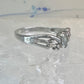 Black Hills Gold ring floral band leaves size 9 sterling silver women