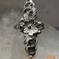 Navajo long squash blossom Ring size 9.75 sterling silver girls women
