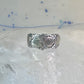 Black Hills Gold ring floral wedding band leaves size 4.5 sterling silver women