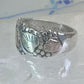 Black Hills Gold ring floral wedding band leaves size 4.5 sterling silver women