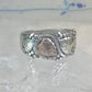 Black Hills Gold ring floral wedding band leaves size 4.5 sterling silver women