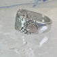 Black Hills Gold ring floral wedding band leaves size 4.5 sterling silver women