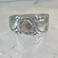Black Hills Gold ring floral wedding band leaves size 4.5 sterling silver women