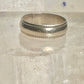 Wedding ring size 7 Plain band Love sterling silver women men
