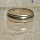 Wedding ring size 7 Plain band Love sterling silver women men