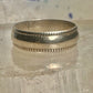 Wedding ring size 7 Plain band Love sterling silver women men