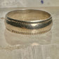 Wedding ring size 7 Plain band Love sterling silver women men